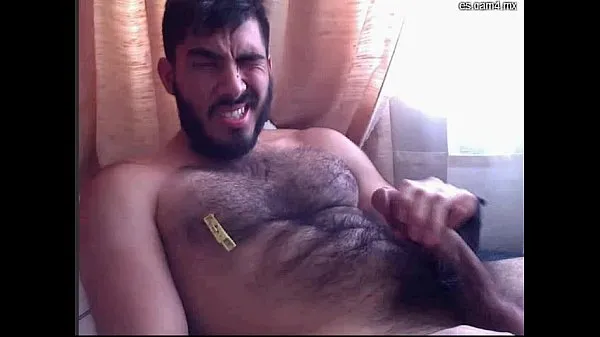 HD Cineabhot: Mexican muscular wolf cum on face Jackal cums on his face and beard conduce películas