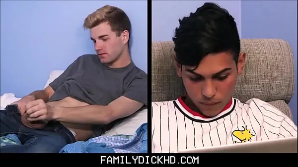 HD Young Twink Stepson And His Stepdad Have Threesome With Twink Latino Boy drive Movies