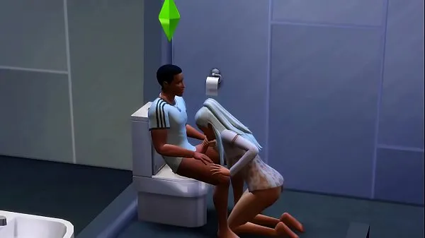 Filmy na dysku HD Bathroom Blowjob - The Sims 4