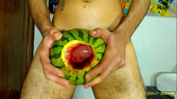 HD Fucking a watermelon until I cum inside it - Camilo Brown Filmleri Sürdürün