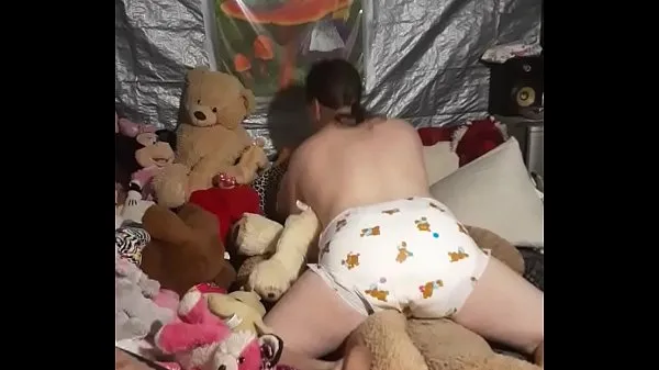 HD Sissy riding stuffy in a bambino diaper drive -elokuvat