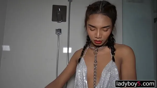 HD Young Asian shemale from Thailand begging for piss and cum in the shower drive Movies