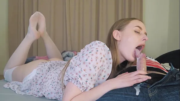 HD step Daughter's Deepthroat Multiple Cumshot from StepDaddy - Cum in Mouth drive Movies