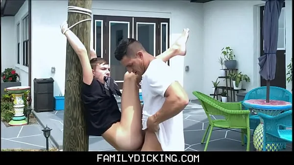 HD Twink Nephew Johnny Hunter Tied To Tree Fucked By Muscle Hunk Uncle محرك الأفلام