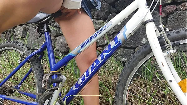 HD Student Girl Riding Bicycle&Masturbating On It After Classes In Public Park drive Movies