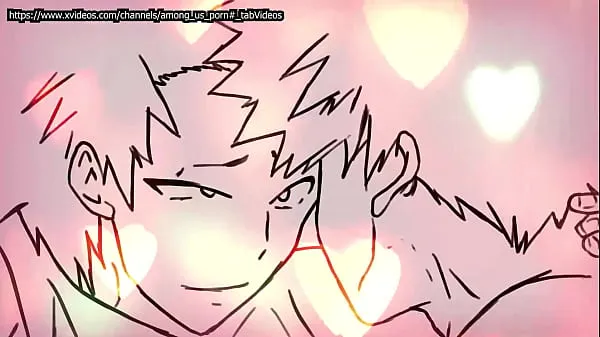 Filmy z jednotky HD Bakugo fucks Kirishima after kissing him