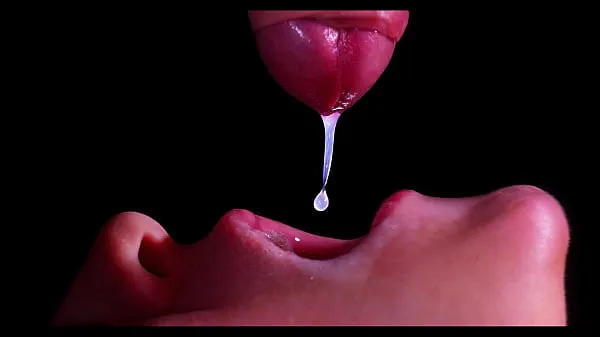 HD CLOSE UP: BEST Milking Mouth for your DICK! Sucking Cock ASMR, Tongue and Lips BLOWJOB DOUBLE CUMSHOT -XSanyAny drive Movies