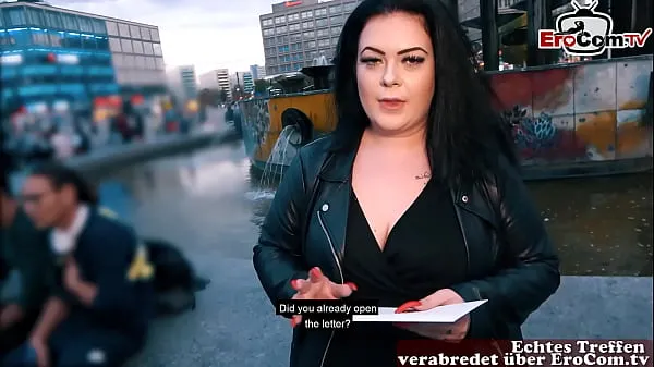 HD German fat BBW girl picked up at street casting drive Movies