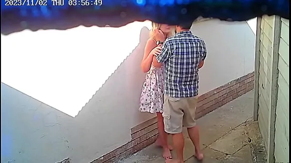 HD Cctv camera caught couple fucking outside public restaurant memandu Filem