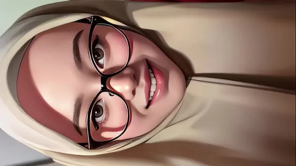 HD hijab girl shows off her toked memandu Filem